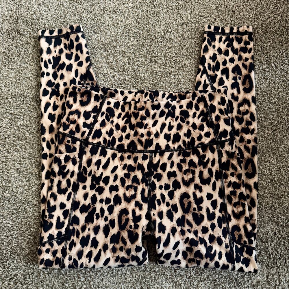 Victoria's Secret Leopard Yoga Workout Pants Leggings Size 8